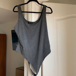 Two forever 21 body suits- grey and white 2X